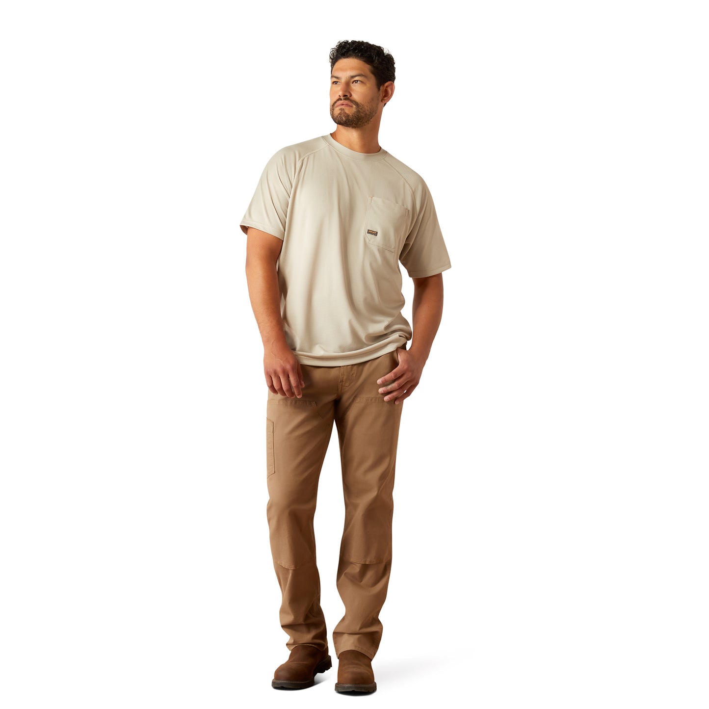 Ariat Men's Rebar Heat Fighter Island Fossil T-Shirt 10055091