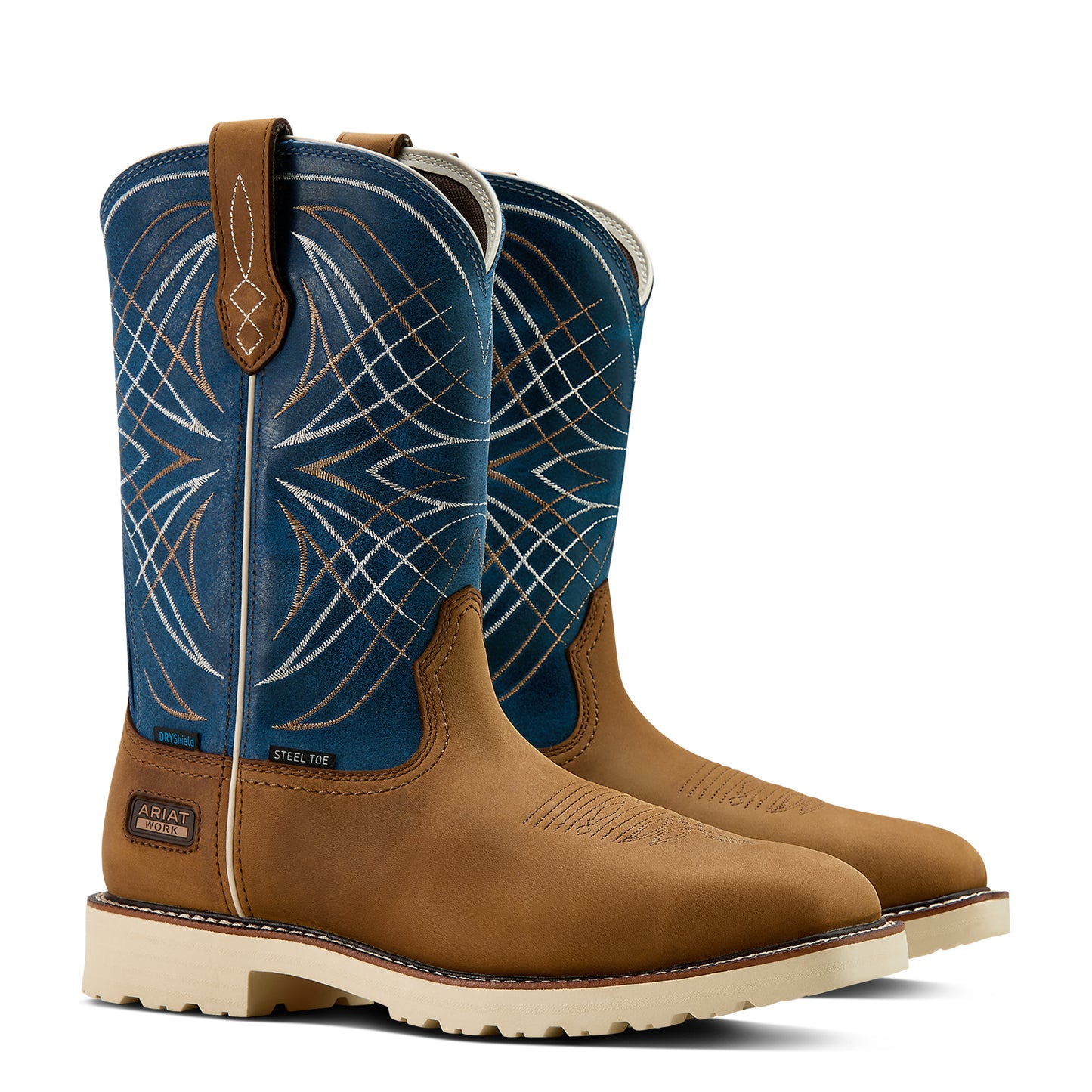 Ariat Men's Activator Waterproof Dusted Brown Steel Toe Work Boot 10060893