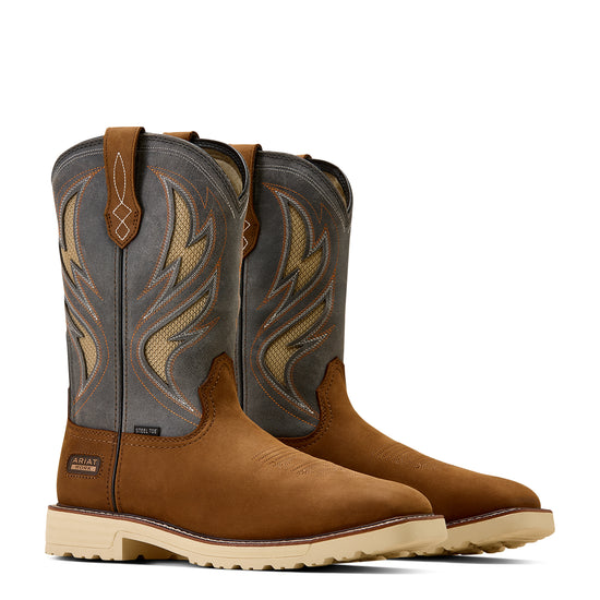 Ariat Men's Activator VentTEK Alamo Brown Steel Toe Work Boot 10061284