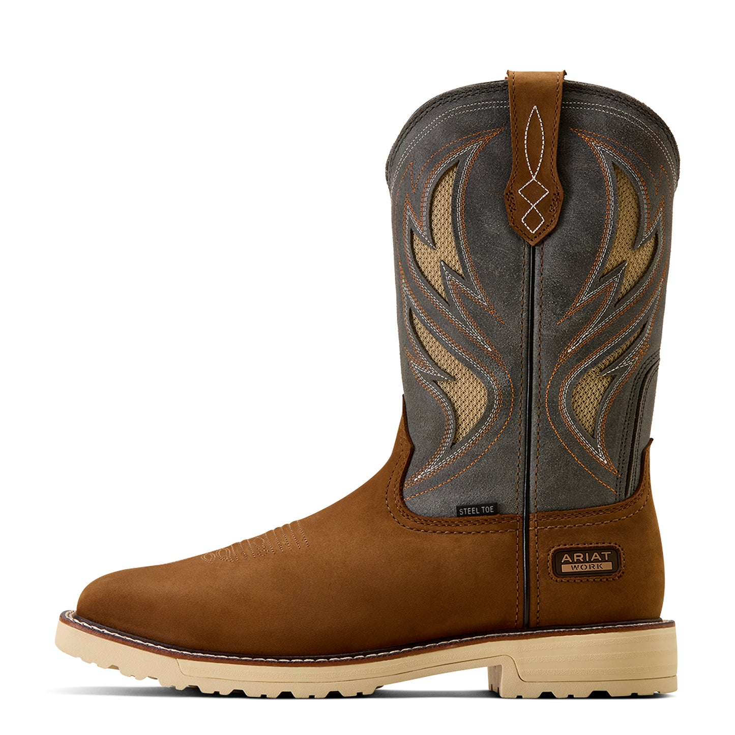 Ariat Men's Activator VentTEK Alamo Brown Steel Toe Work Boot 10061284