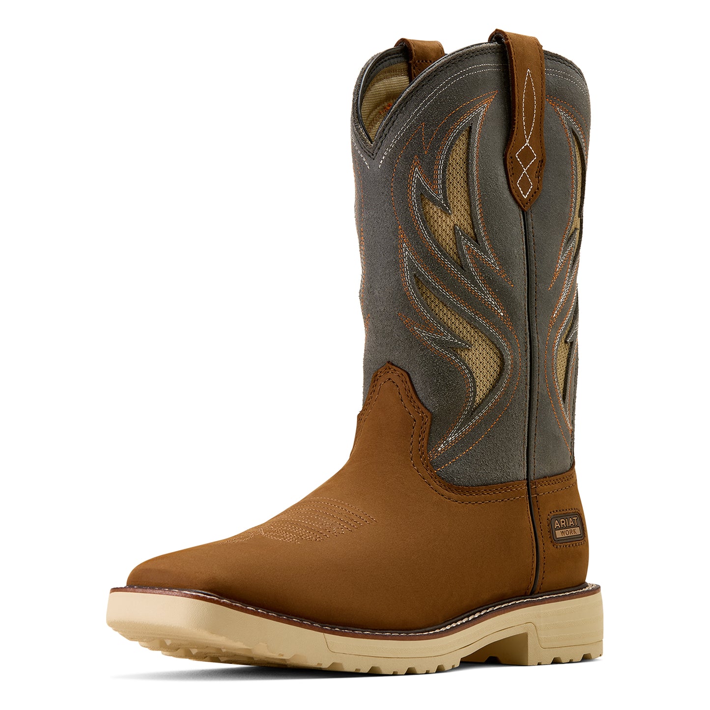 Ariat Men's Activator VentTEK Square Toe Alamo Brown Work Boot 10061285