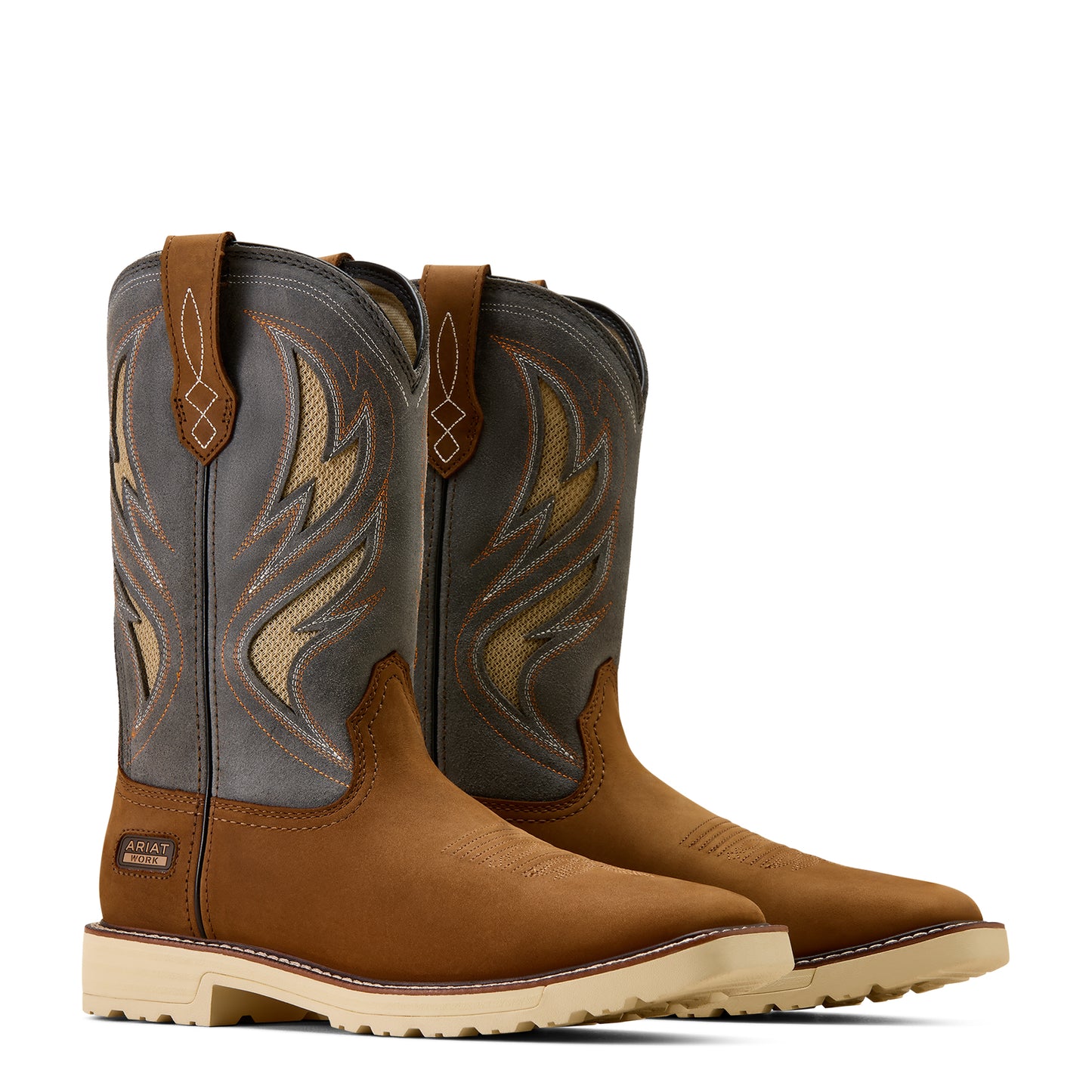 Ariat Men's Activator VentTEK Square Toe Alamo Brown Work Boot 10061285