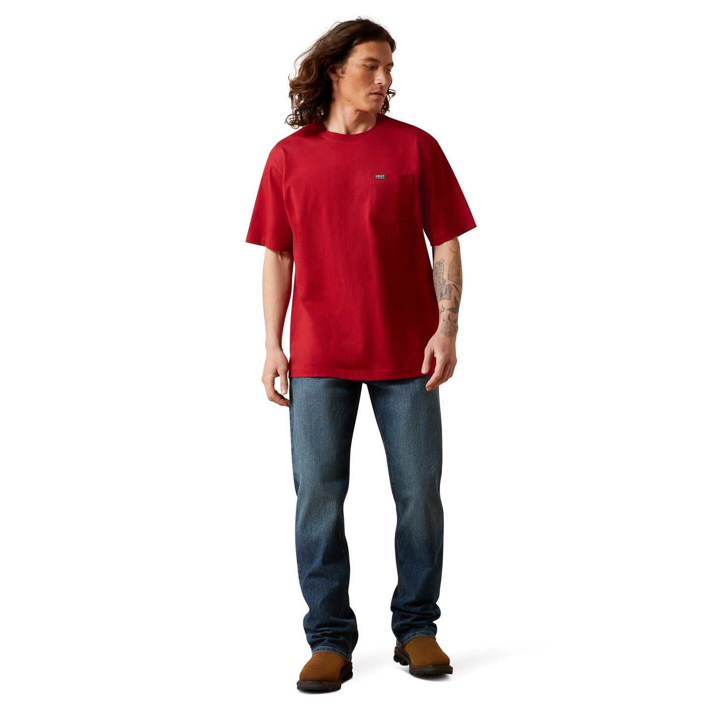 Ariat Men's Rebar Cotton Strong Standard Pocket T-Shirt 10064014