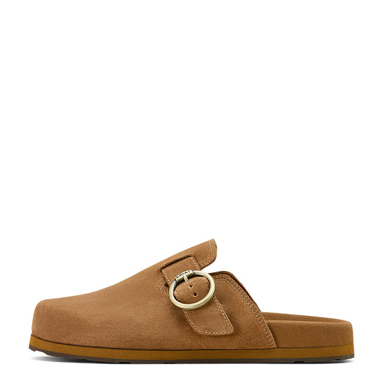 Ariat Ladies Country Mule Caramel Suede Slip On Shoes 10061236