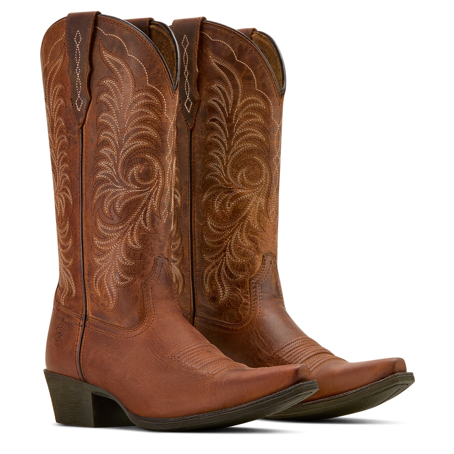 Ariat Ladies Heritage Rich Oak X Toe Western Boot 10061307