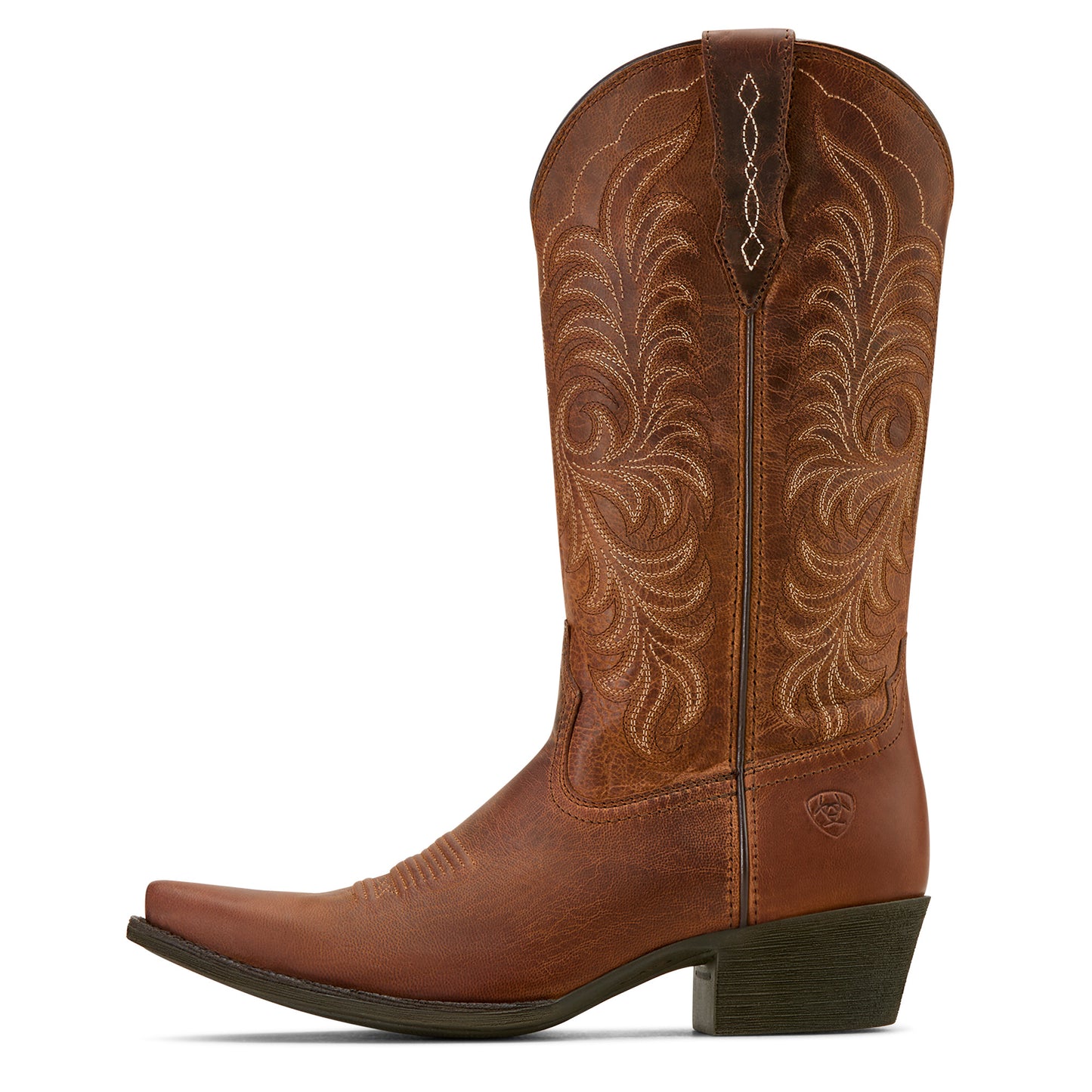 Ariat Ladies Heritage Rich Oak X Toe Western Boot 10061307