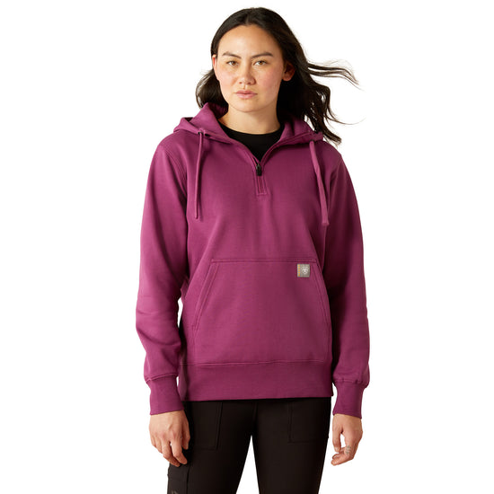 Ariat Ladies Rebar Skill Set Grape Kiss 1/2 Zip Hoodie 10055090