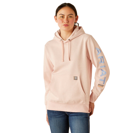 Ariat Ladies Rebar Graphic Powder Pink Hoodie 10055109