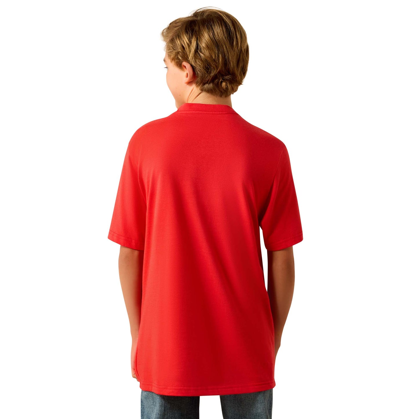 Ariat Youth Boy's Chinelos Hex Red T-Shirt 10071182