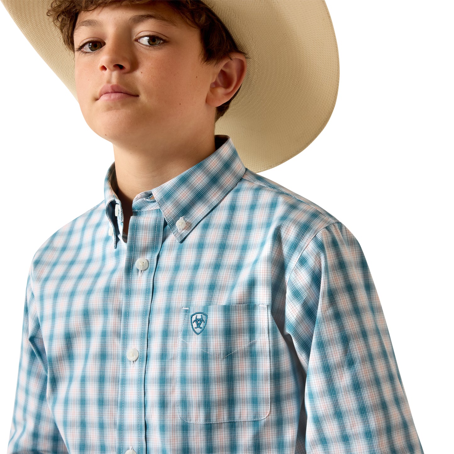 Ariat Youth Boy's Pro Series Corsair John Button Down Shirt 10071674