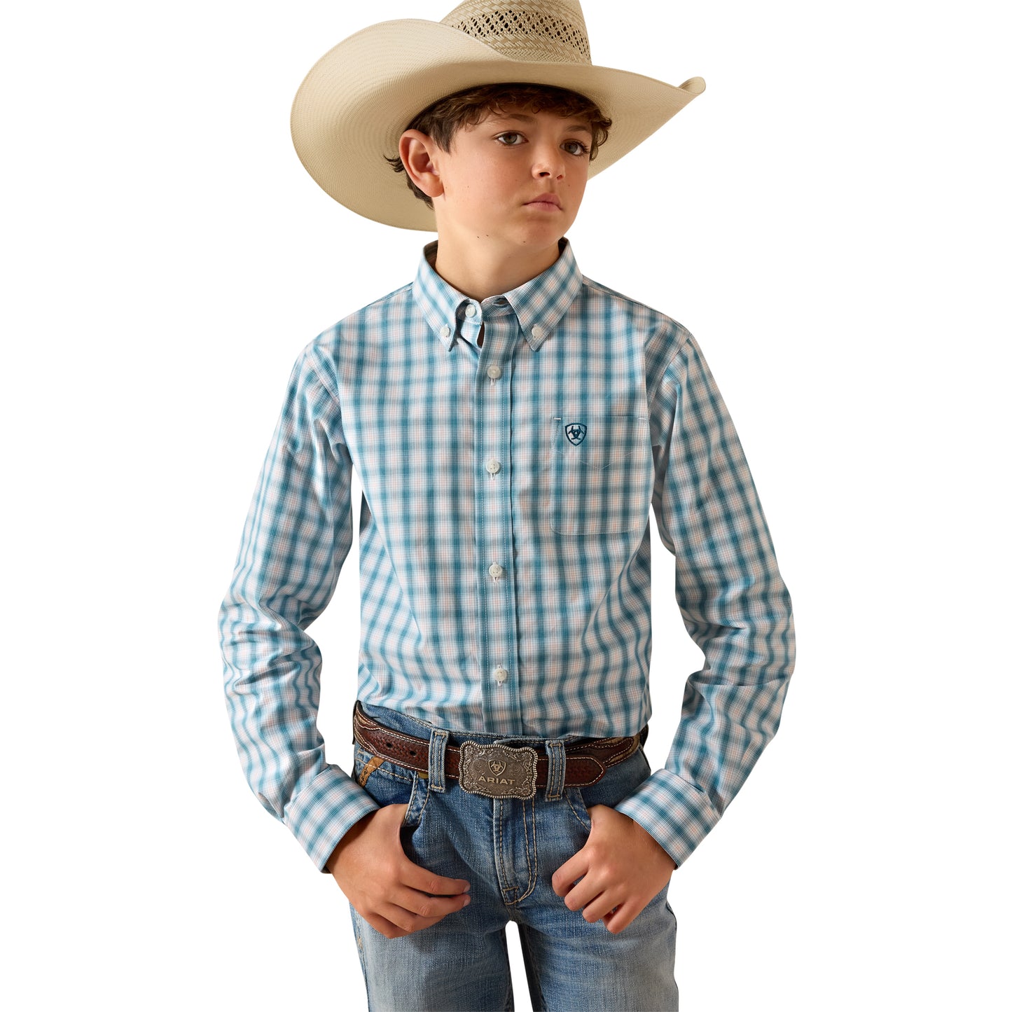 Ariat Youth Boy's Pro Series Corsair John Button Down Shirt 10071674