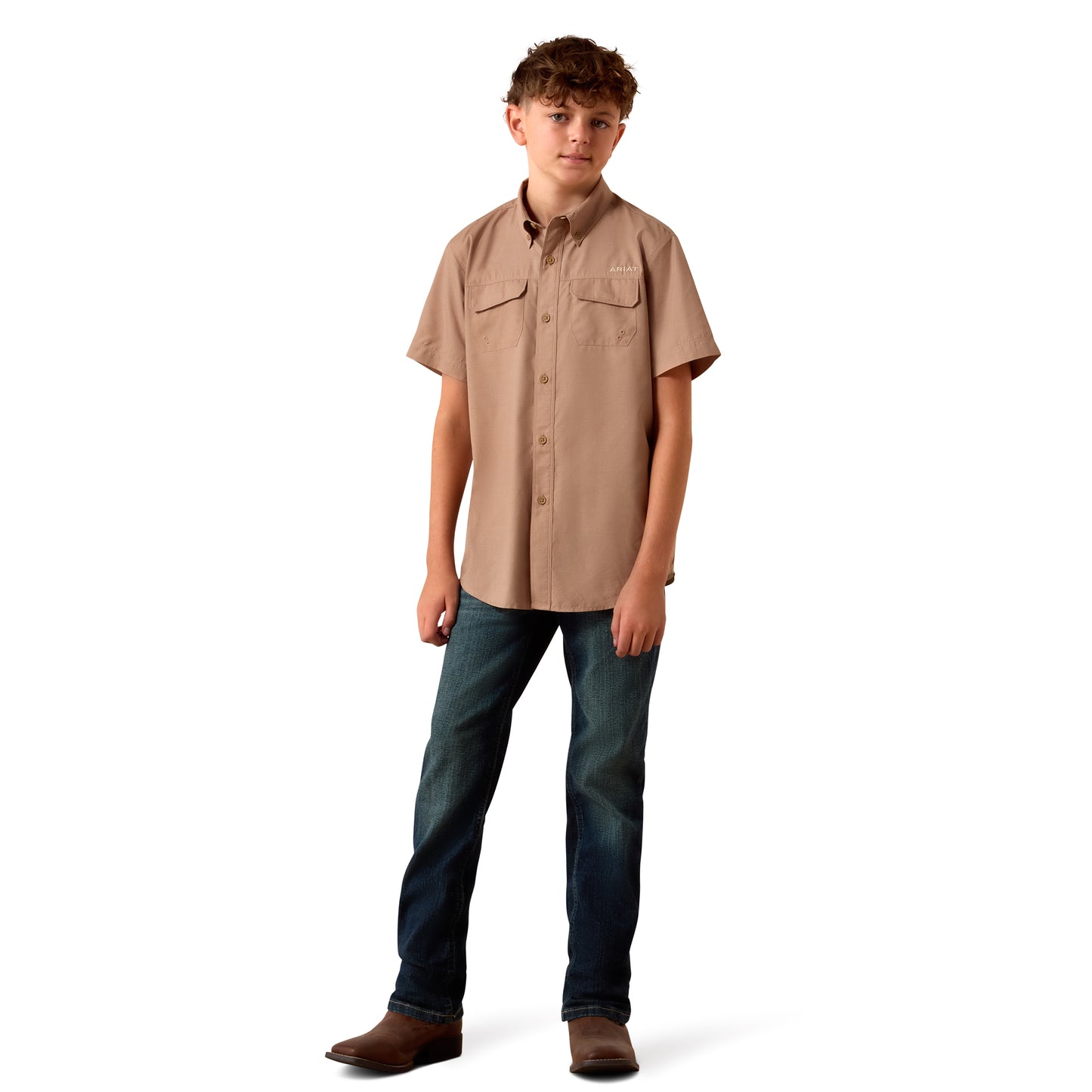 Ariat Youth Boy's Southwestern Print VentTEK Outbound Classic Fit Shirt 10073420