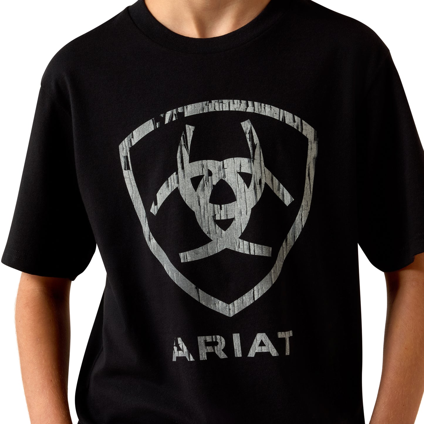Ariat Youth Boy's Black Barn Shield Graphic T-Shirt 10073454
