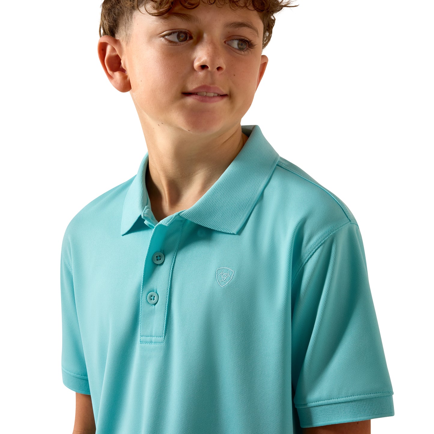 Ariat Youth Boy's TEK Angel Blue Polo 10073479