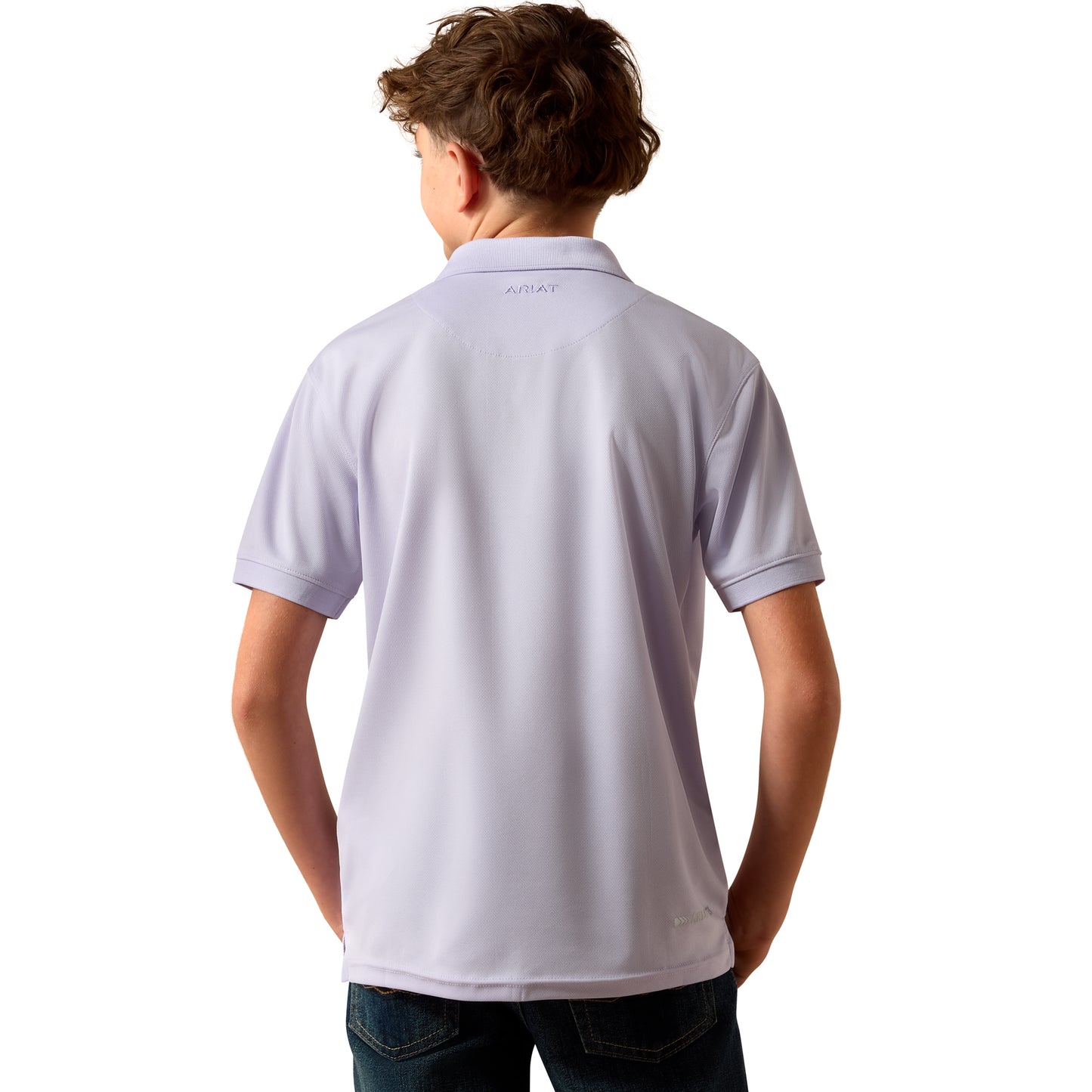 Ariat Youth Boy's TEK Purple Heather Polo 10073485