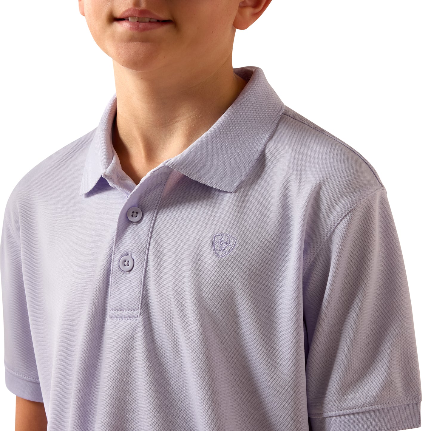 Ariat Youth Boy's TEK Purple Heather Polo 10073485