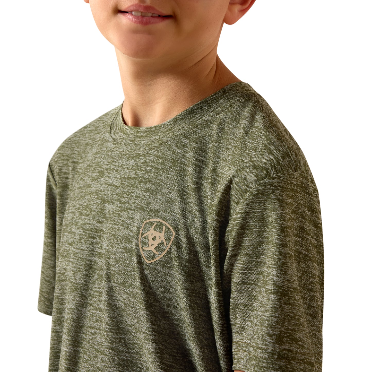 Ariat Youth Boy's Longskull Freedom Olive T-Shirt 10073540