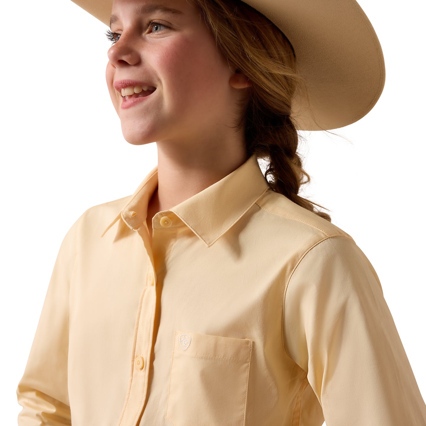 Ariat Youth Girl's Kirby Cornhusk Button Down Shirt 10073492