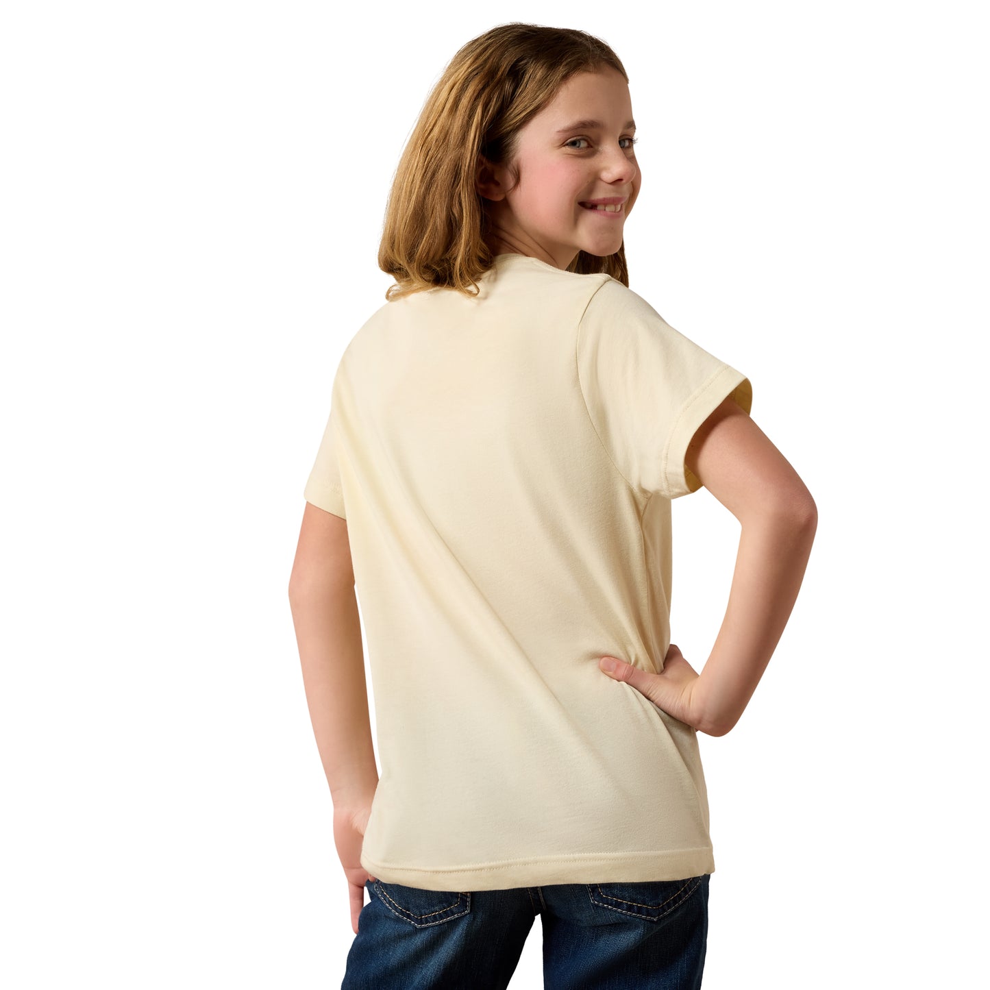 Ariat Youth Girl's USA Cowgirl Natural T-Shirt 10080939