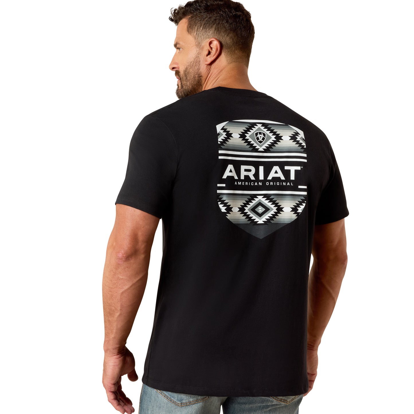 Ariat Men's Black Canyon Aztec Shield Classic Fit T-Shirt 10054353