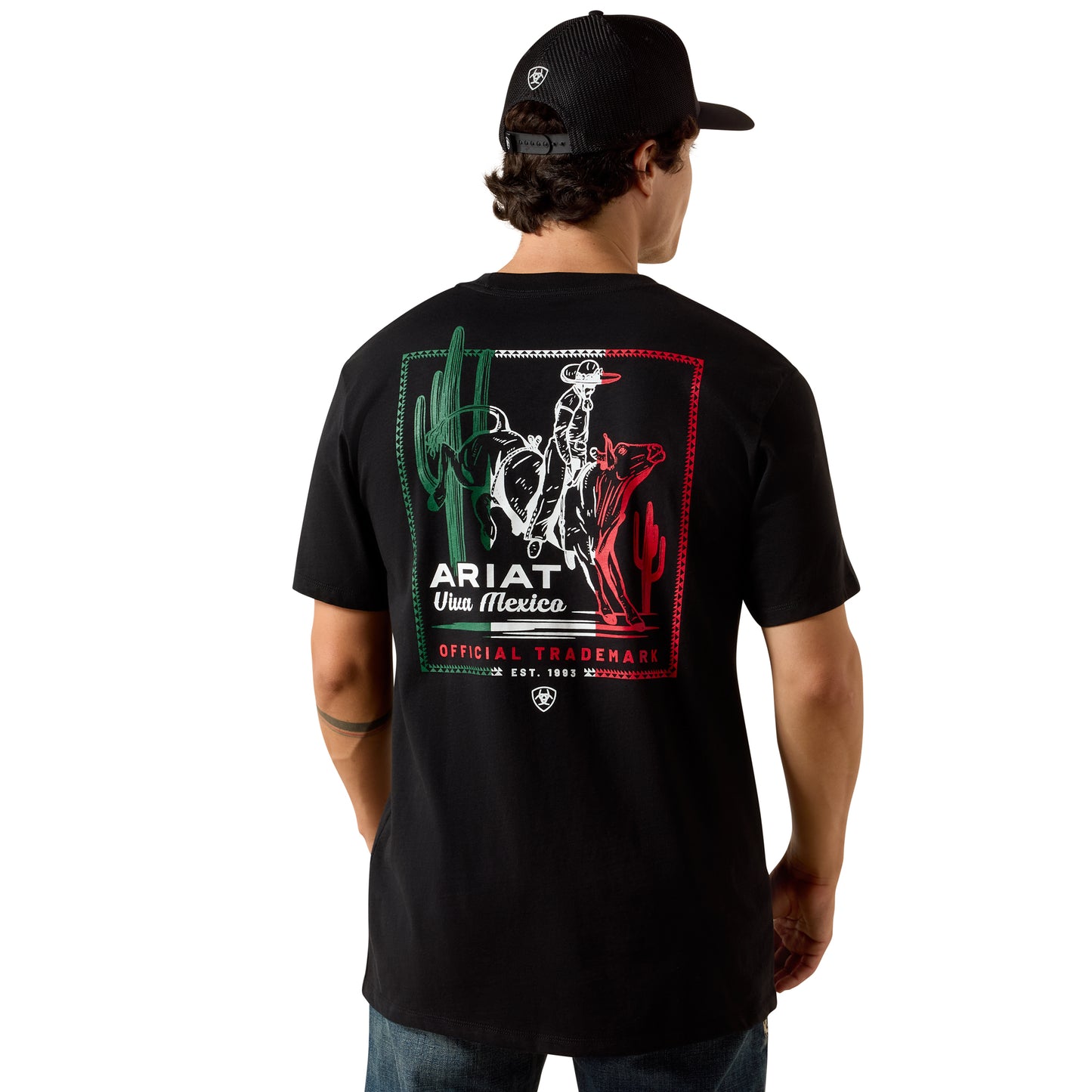 Ariat Men's Black Buckin Baqueno Graphic Classic Fit T-Shirt 10060967
