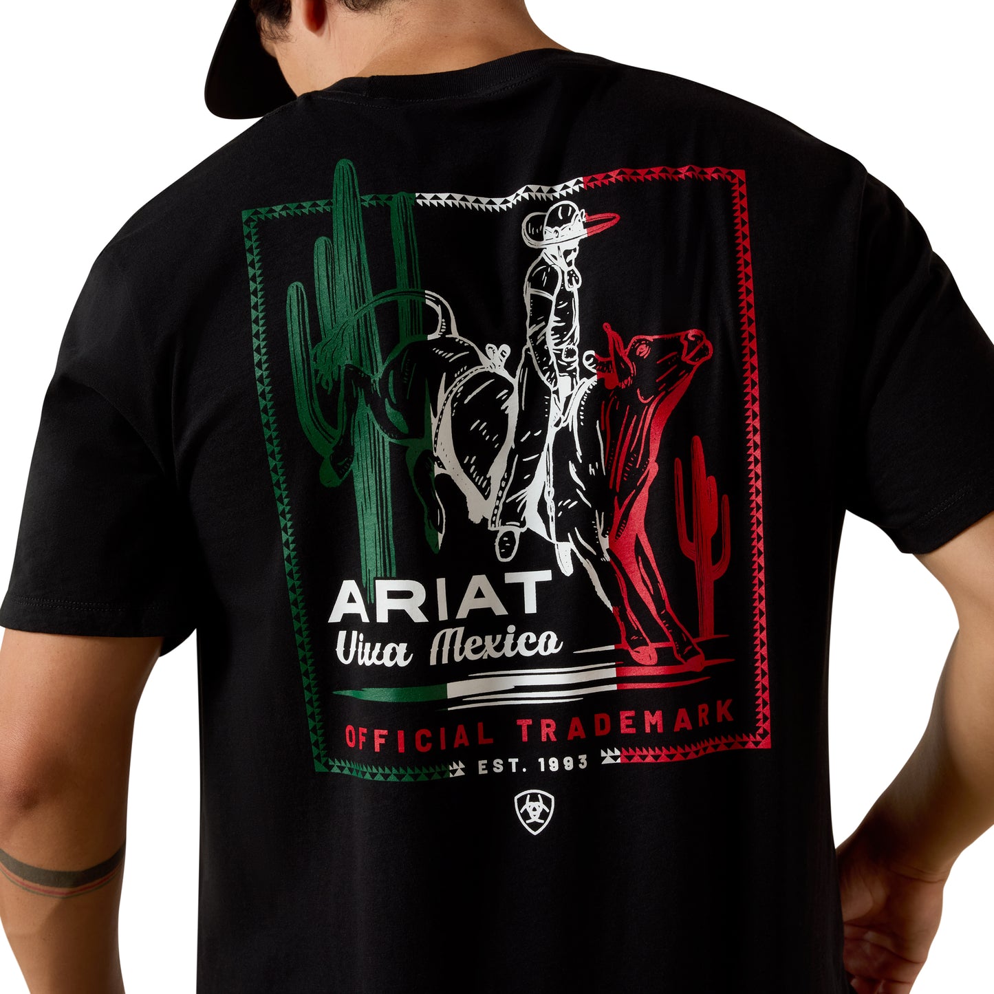 Ariat Men's Black Buckin Baqueno Graphic Classic Fit T-Shirt 10060967