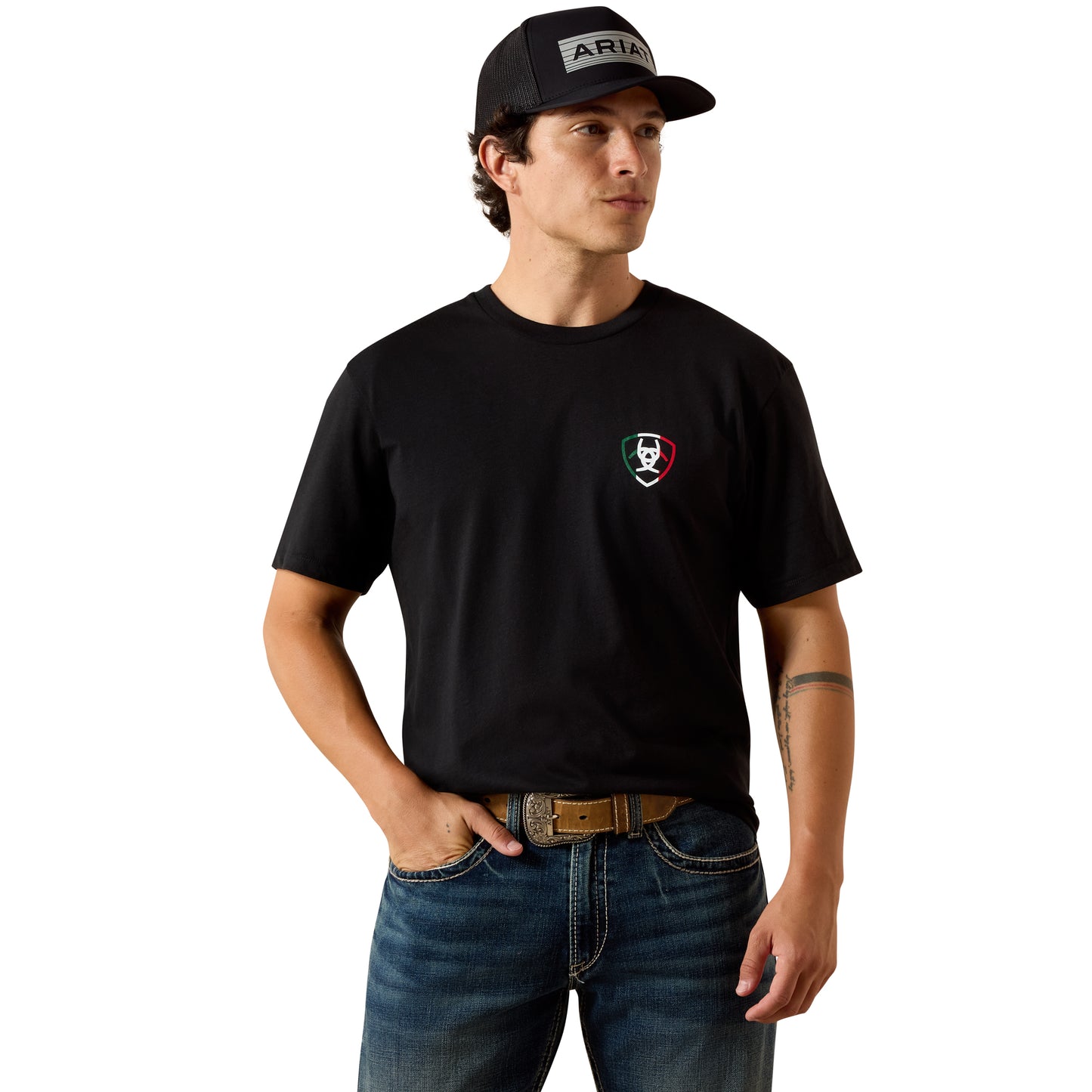 Ariat Men's Black Buckin Baqueno Graphic Classic Fit T-Shirt 10060967