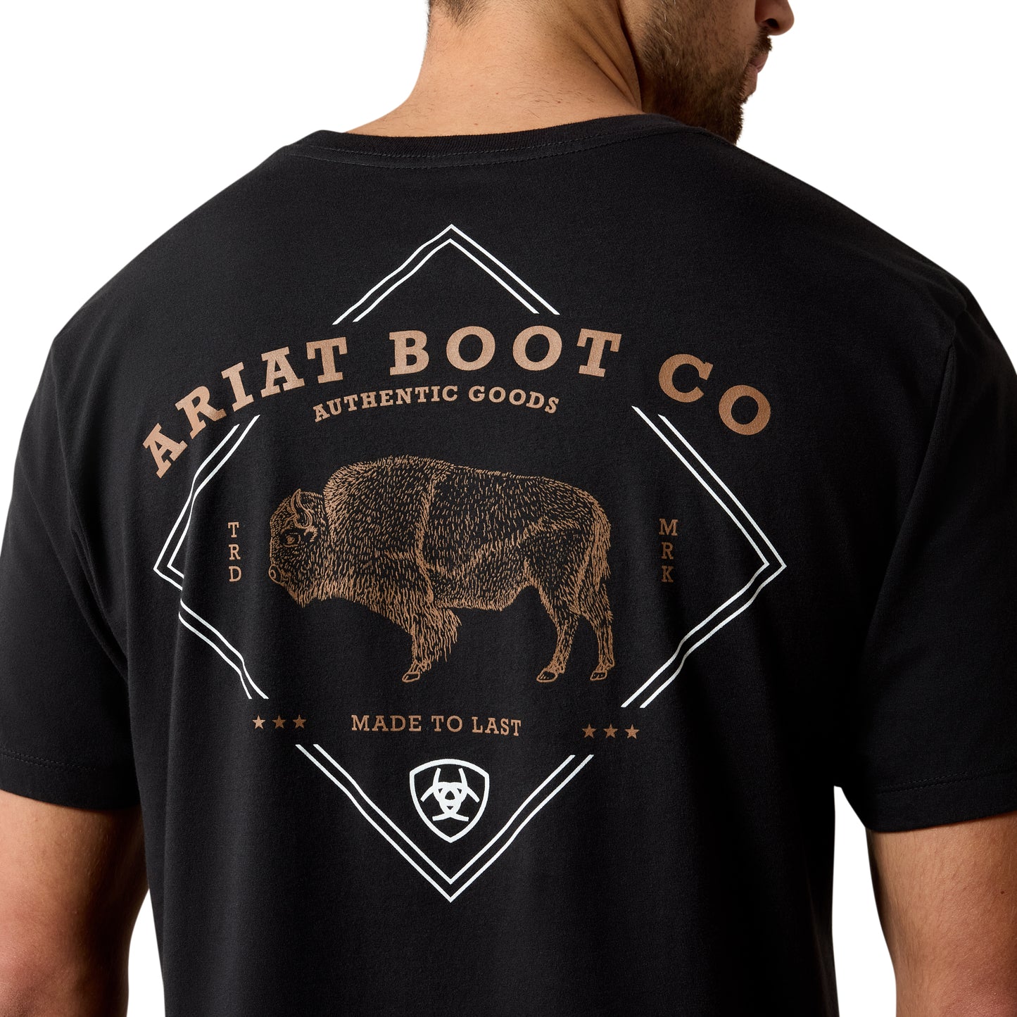 Ariat Men's Xray Bison Black Classic Fit T-Shirt 10060975