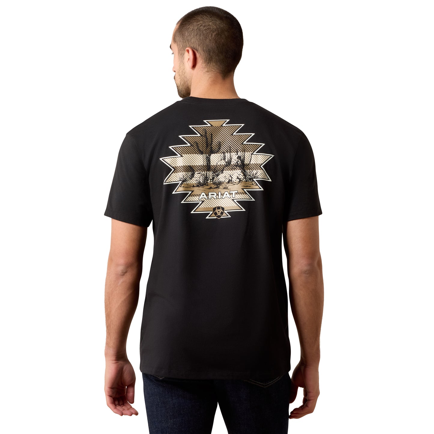 Ariat Men's Cactus Rider Black Classic Fit T-Shirt 10061641