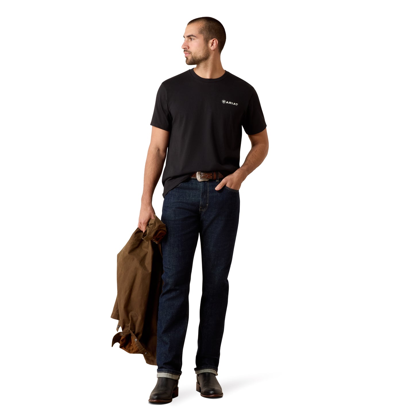 Ariat Men's Cactus Rider Black Classic Fit T-Shirt 10061641