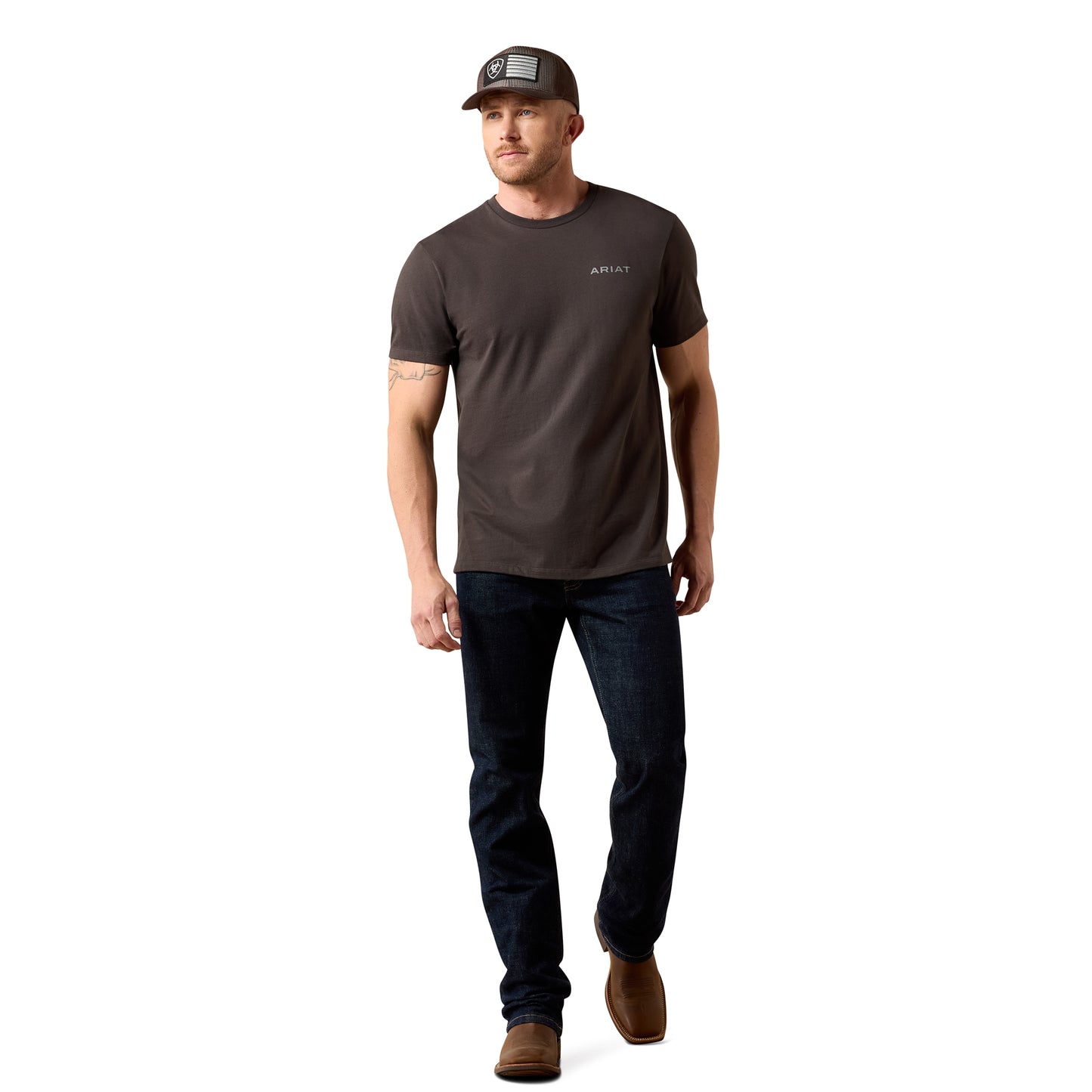Ariat Men's Southwest Mountain Man Vintage Black Classic Fit T-Shirt 10062951