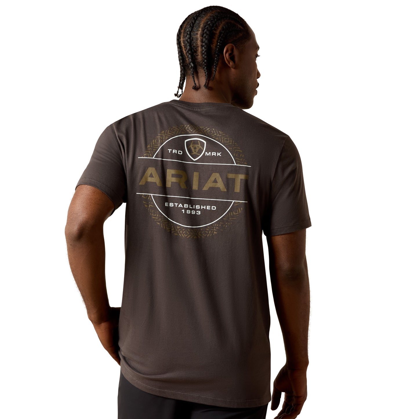 Ariat Men's Southwest Wooden Reticle Vintage Black T-Shirt 10070343