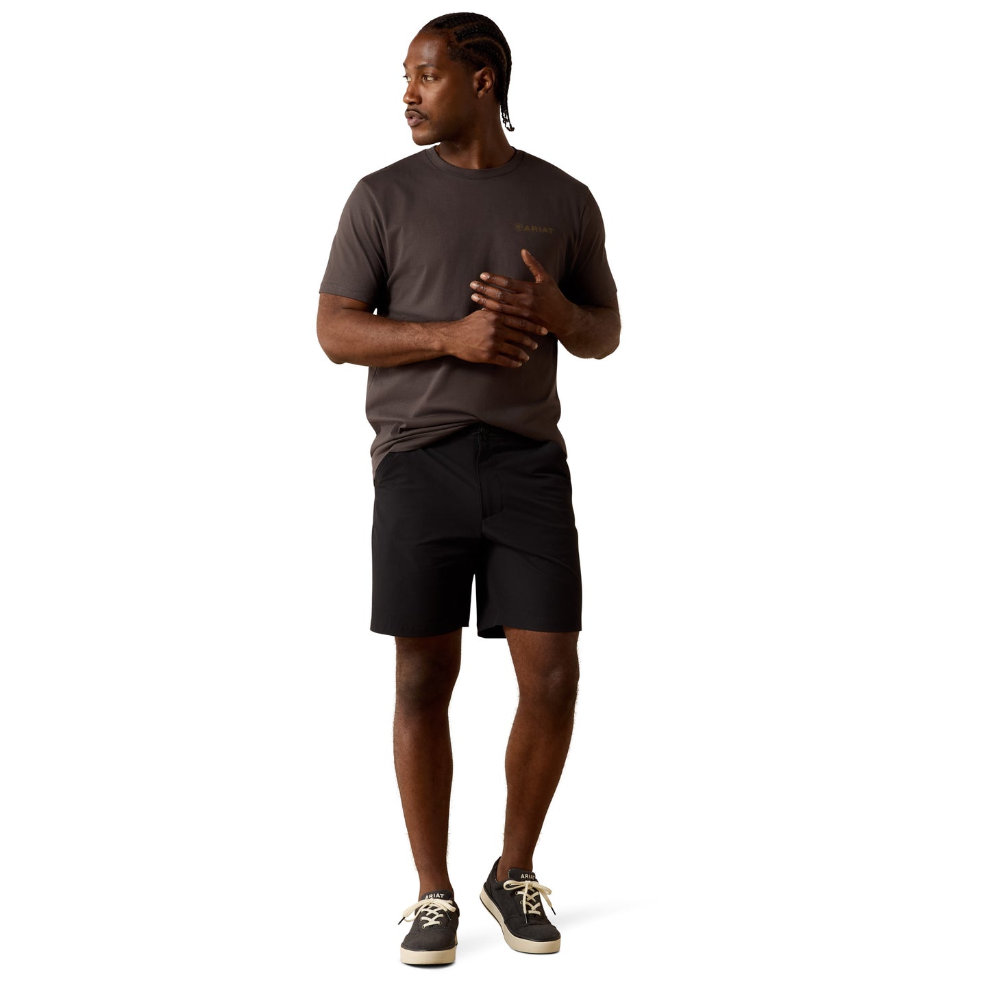 Ariat Men's Southwest Wooden Reticle Vintage Black T-Shirt 10070343