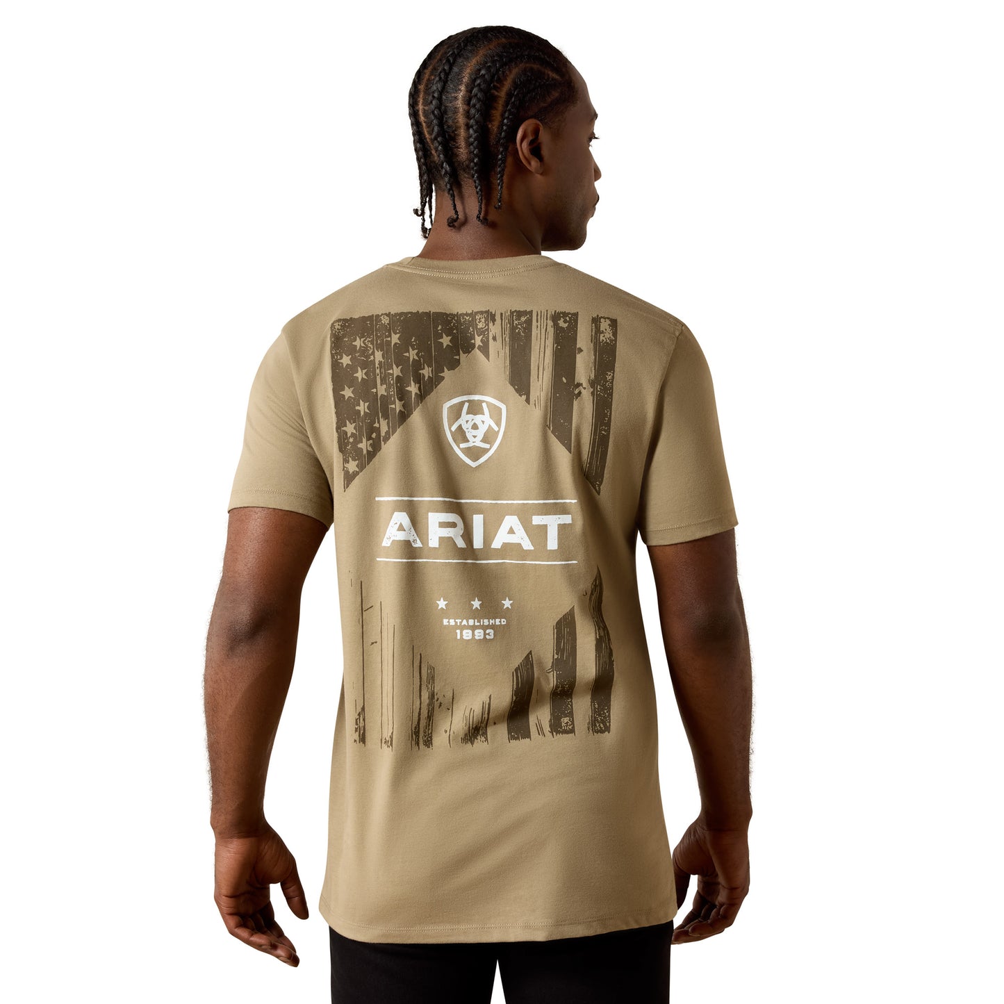 Ariat Men's Wooden Diamond Flag Fallen Rock T-Shirt 10070421