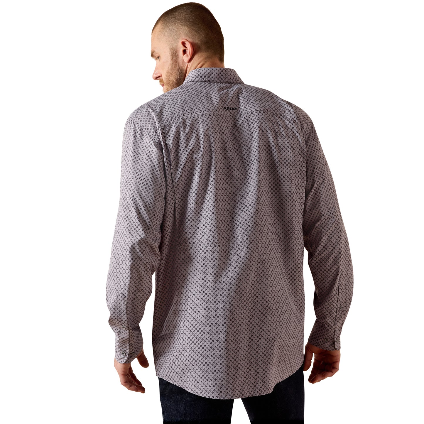 Ariat Men's Grey Printed VentTEK Outbound Classic Fit Shirt 10071054