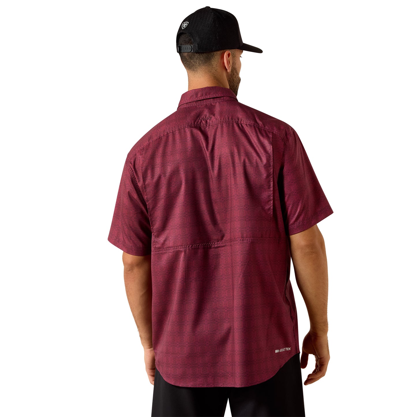 Ariat Men's Printed VentTEK Maroon Banner Classic Fit Shirt 10071055