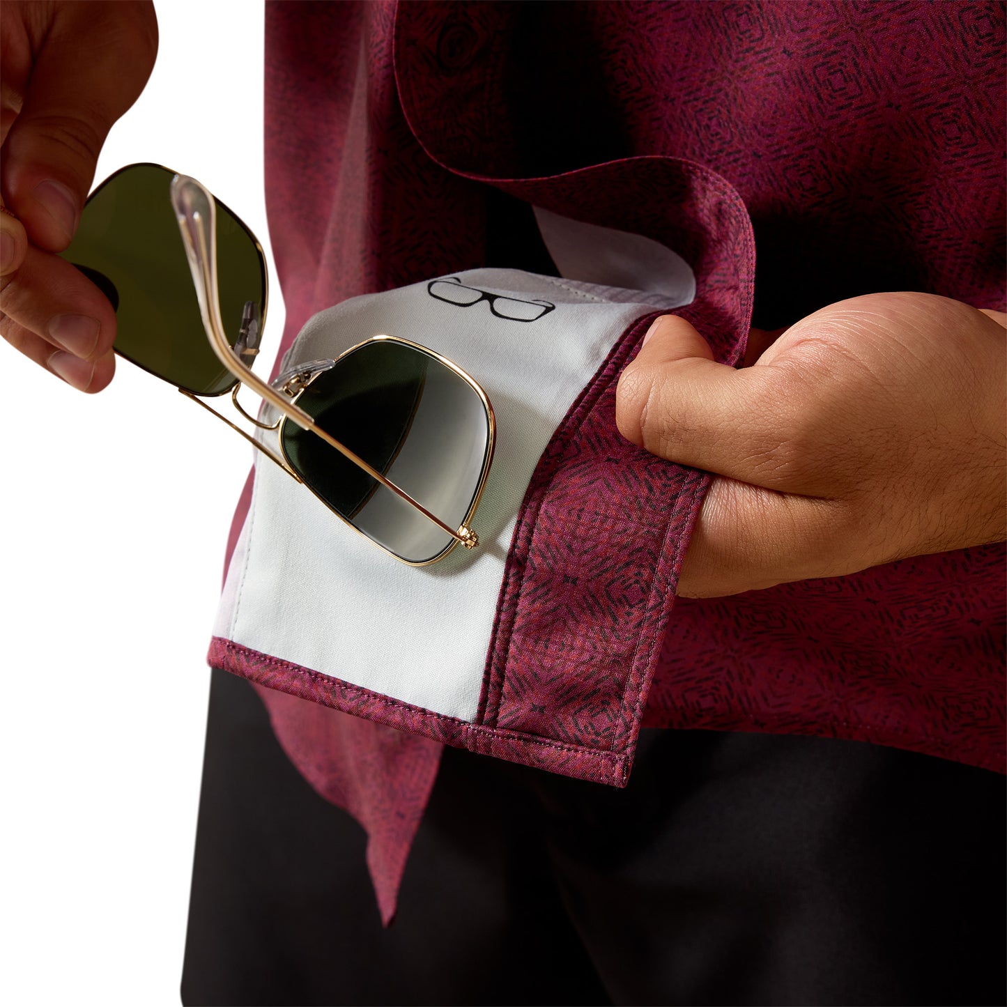 Ariat Men's Printed VentTEK Maroon Banner Classic Fit Shirt 10071055