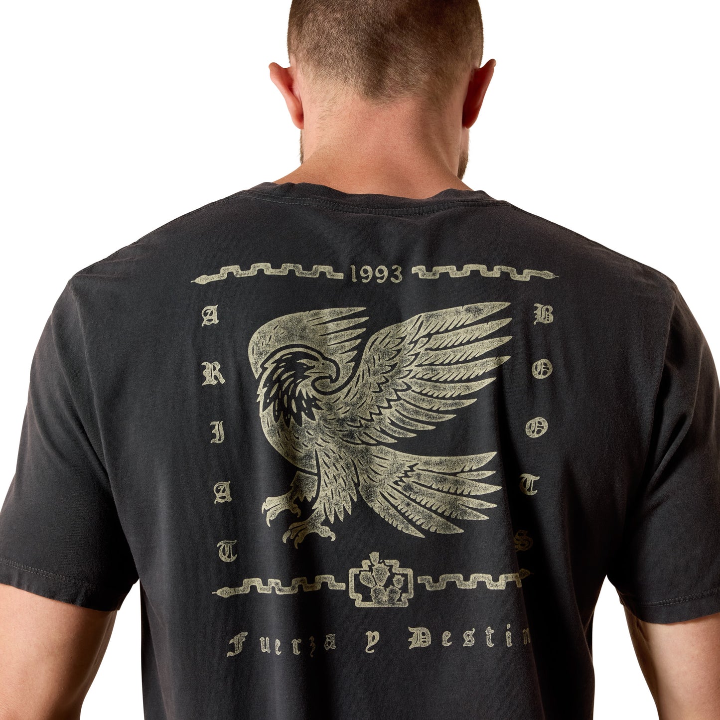 Ariat Men's Fuerza Y Destino Vintage Black Classic Fit T-Shirt 10071189