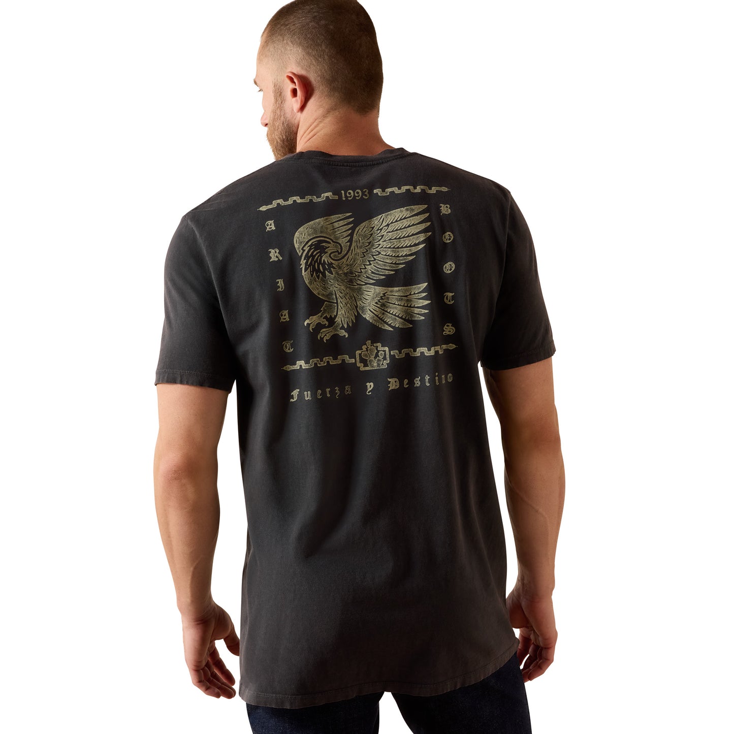 Ariat Men's Fuerza Y Destino Vintage Black Classic Fit T-Shirt 10071189