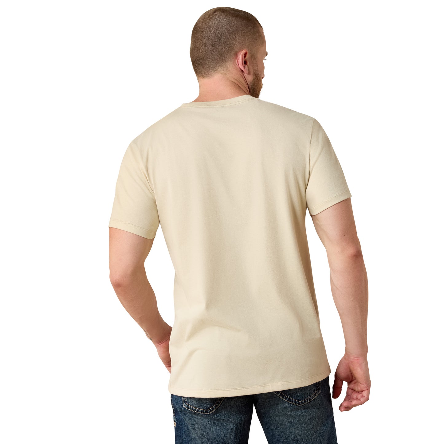Ariat Men's Land Of The Free Farm Shield Natural T-Shirt 10071190