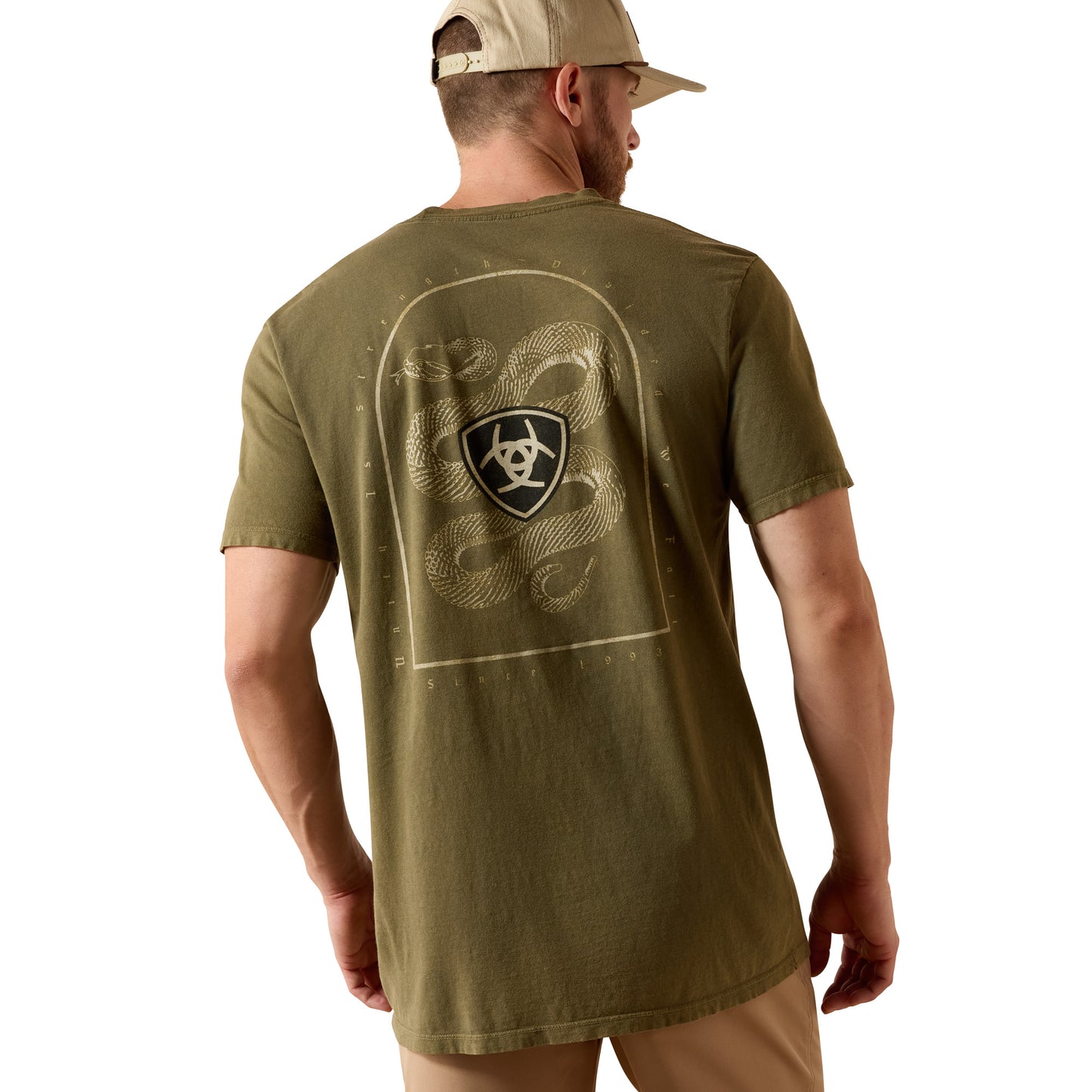 Ariat Men's Snake Graphic Four Leaf Clover T-Shirt 10071191