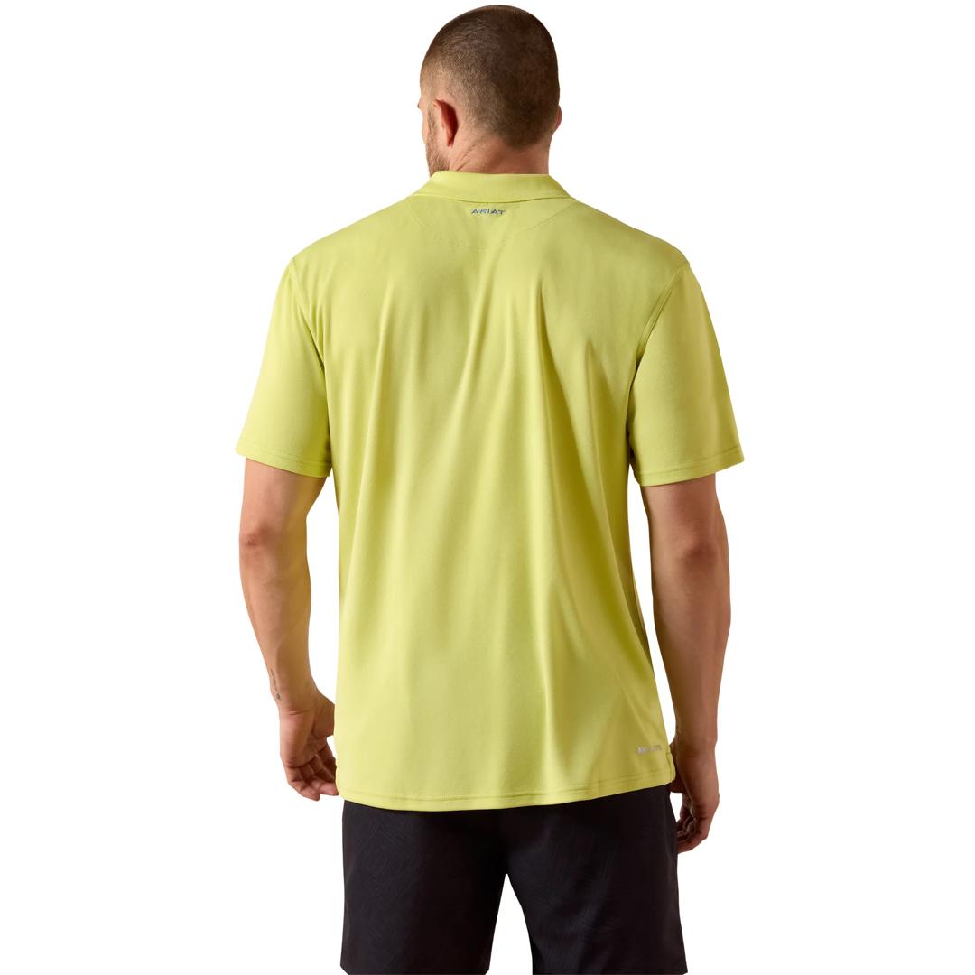 Ariat Men's TEK Lime Sherbert Polo Shirt 10071395 back