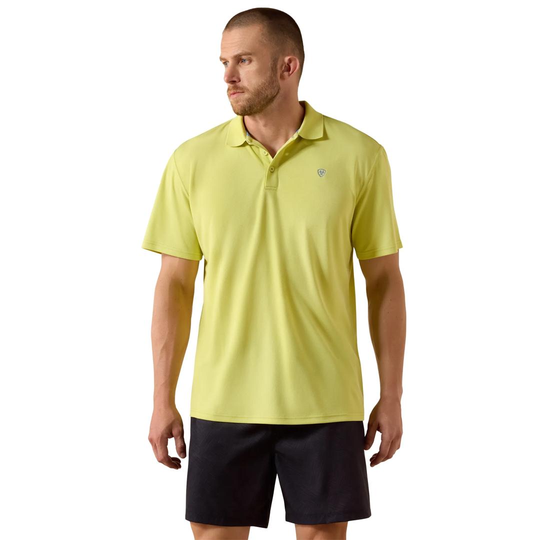Ariat Men's TEK Lime Sherbert Polo Shirt 10071395 front