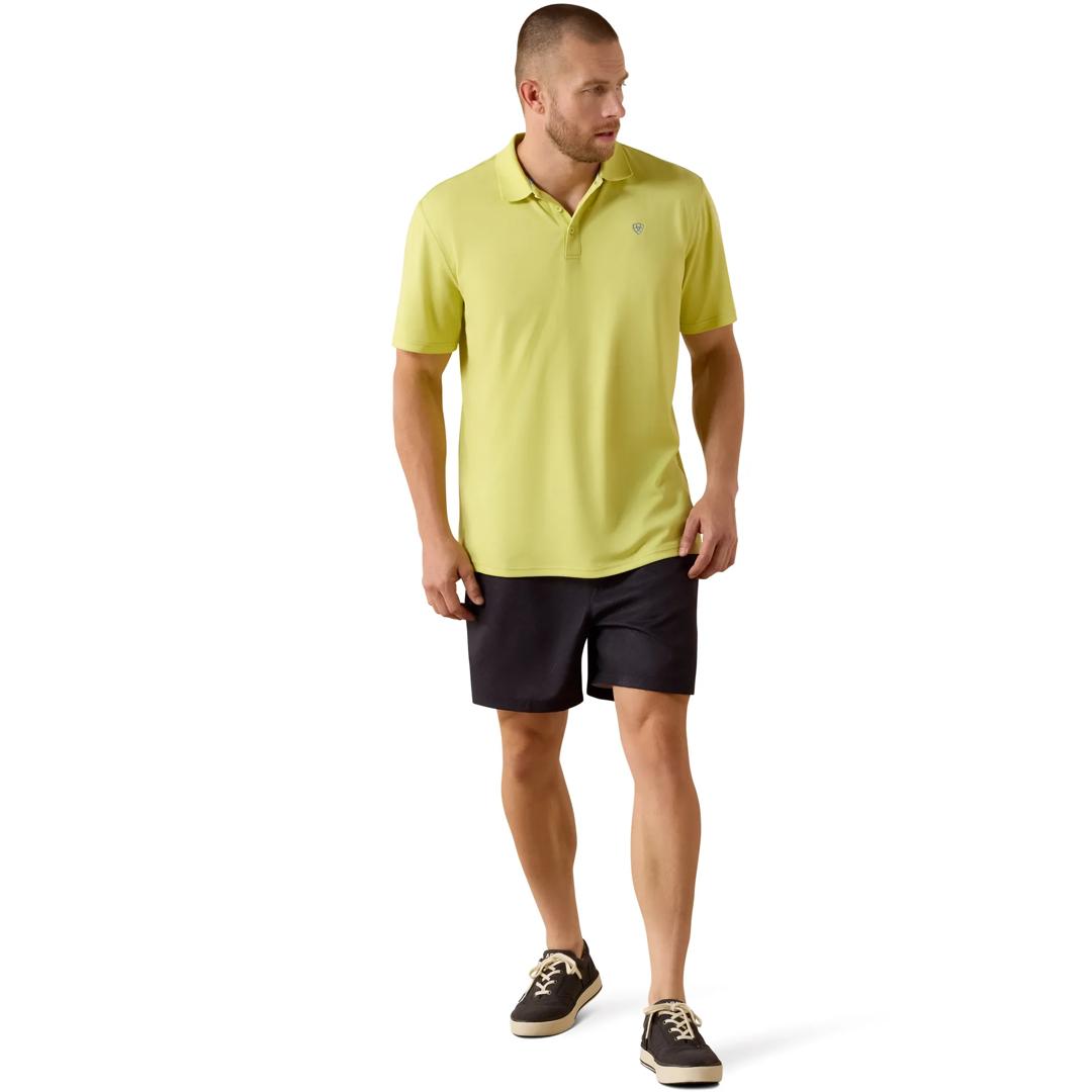 Ariat Men's TEK Lime Sherbert Polo Shirt 10071395 full