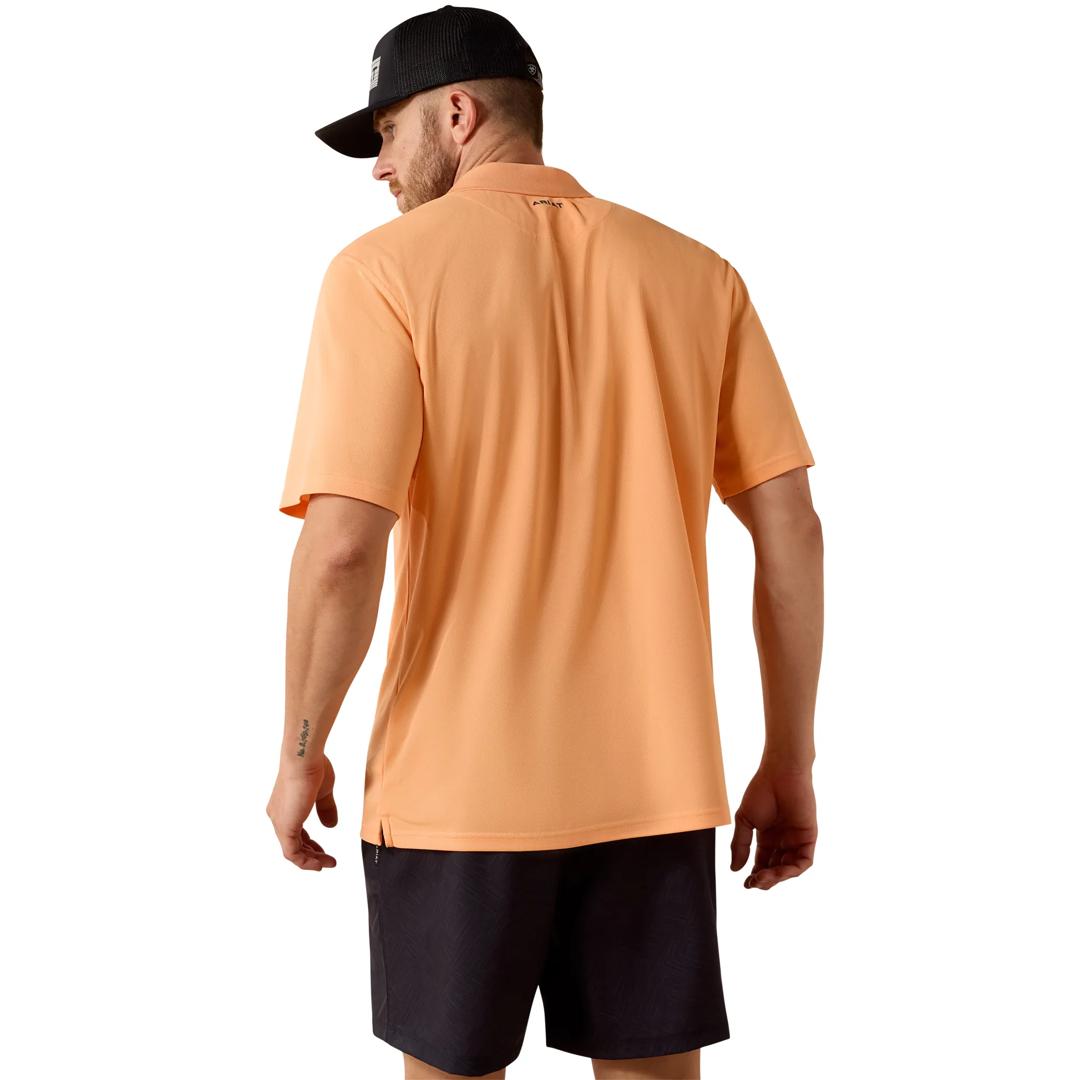 Ariat Men's TEK Cantaloupe Polo Shirt 10071397 back