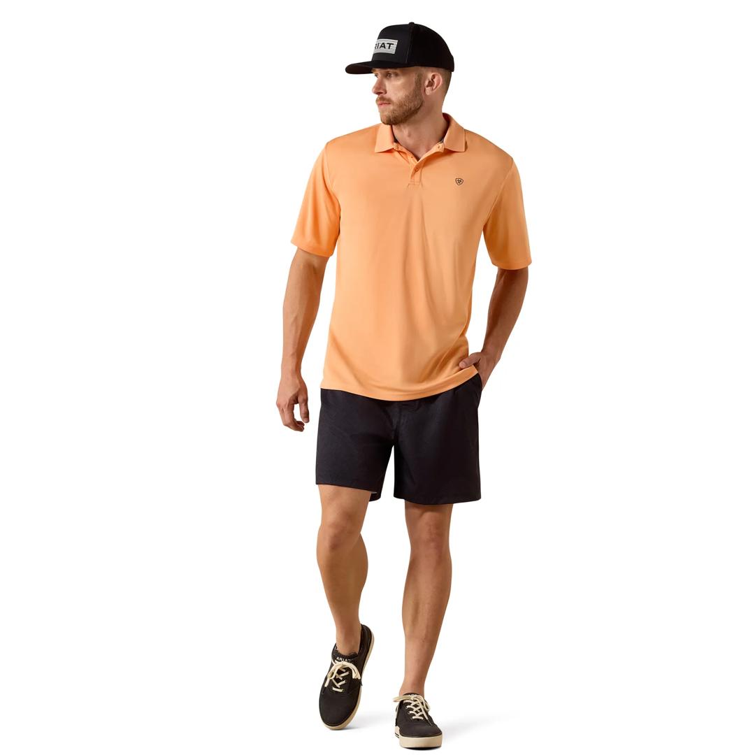 Ariat Men's TEK Cantaloupe Polo Shirt 10071397 full