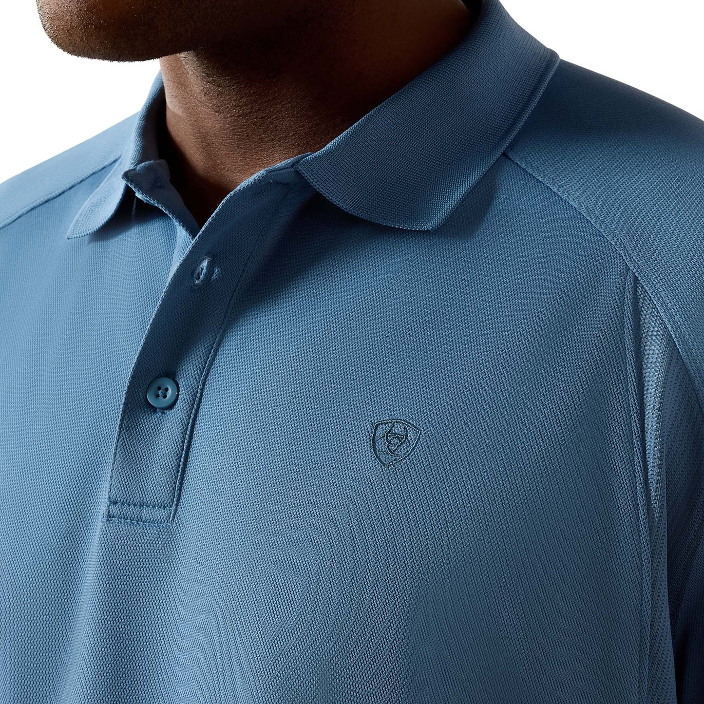 Ariat Men's AC Captain's Blue Polo Shirt 10071427