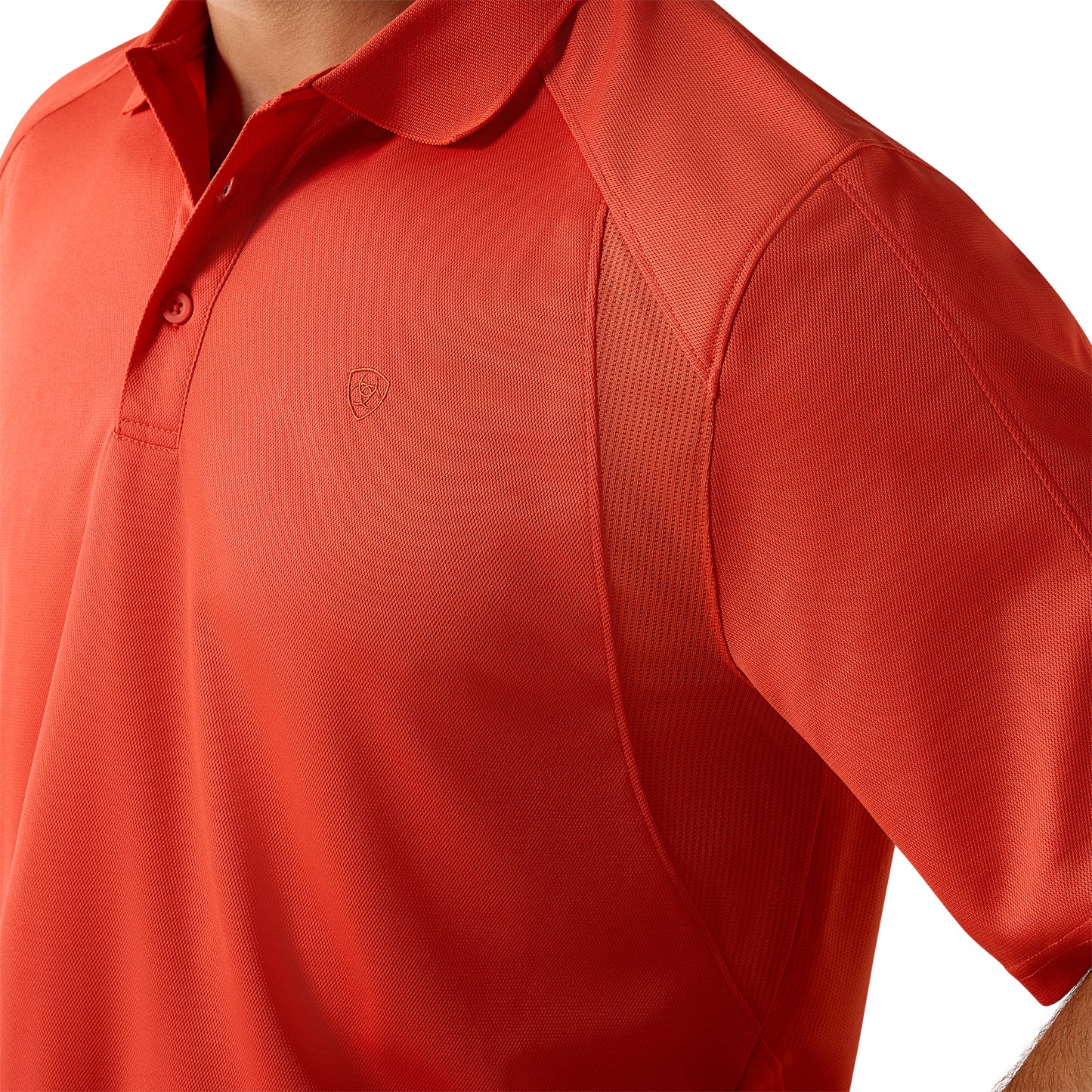 Ariat Men's AC Paprika Red Polo Shirt 10071428