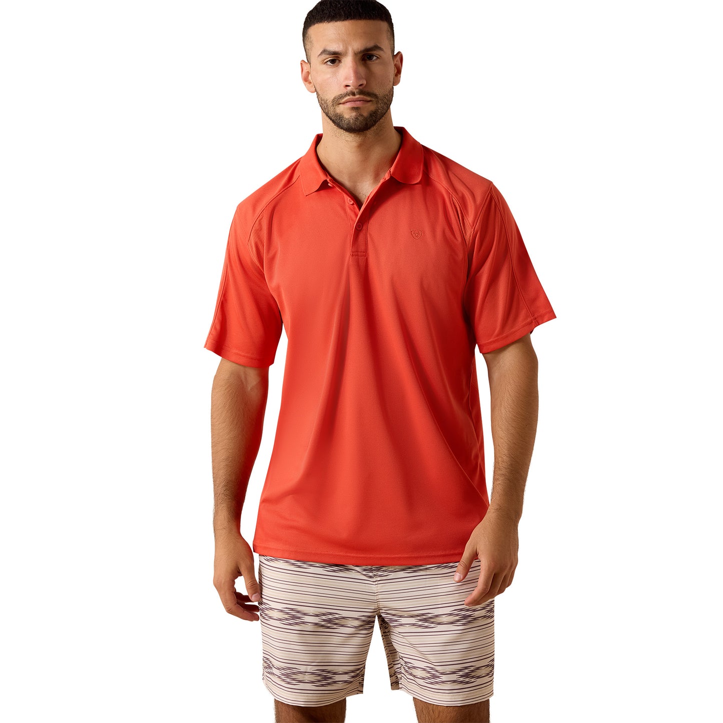 Ariat Men's AC Paprika Red Polo Shirt 10071428