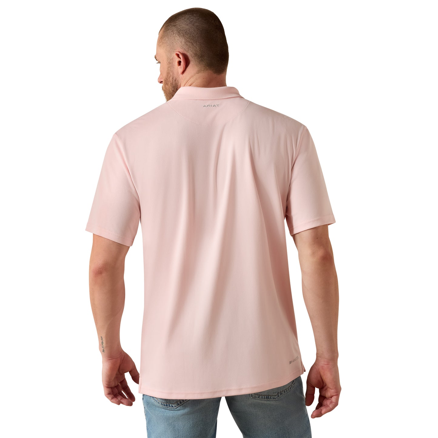 Ariat Men's TEK Icy Pink Polo Shirt 10071432